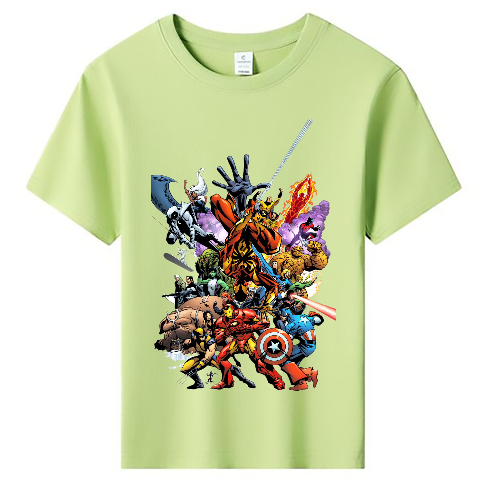 （画像用） アベンジャーズ The Avengers 綿100％キッズTシャツ（フロントプリント）